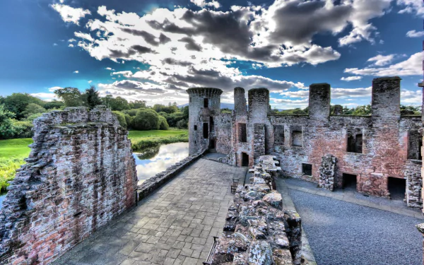 man made Caerlaverock Castle HD Desktop Wallpaper | Background Image