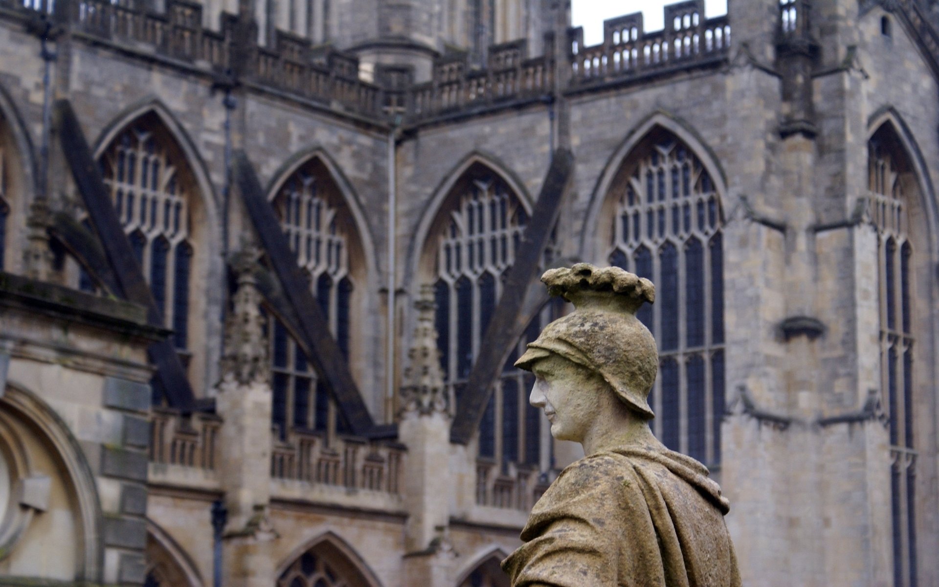 Download Religious Bath Abbey HD Wallpaper