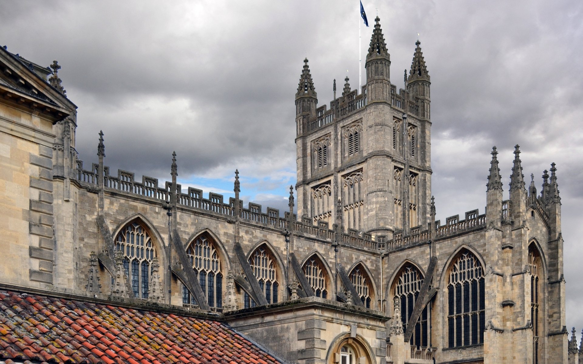 Download Religious Bath Abbey HD Wallpaper