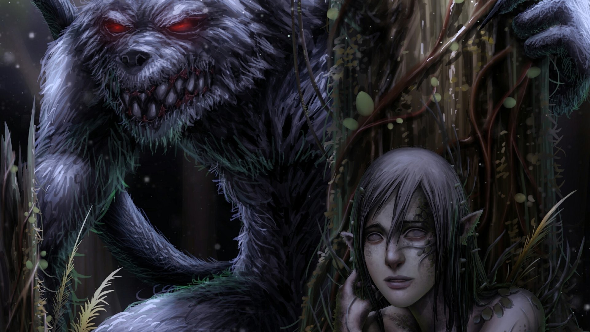 Download Dark Creature HD Wallpaper by tekkoontan | 3000x1687 ...