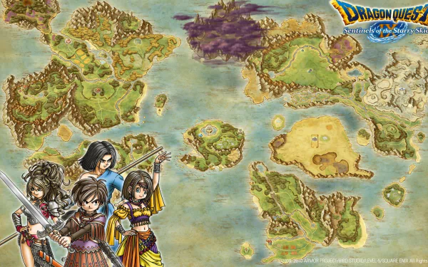 video game Dragon Quest IX: Sentinels of the Starry Skies HD Desktop Wallpaper | Background Image