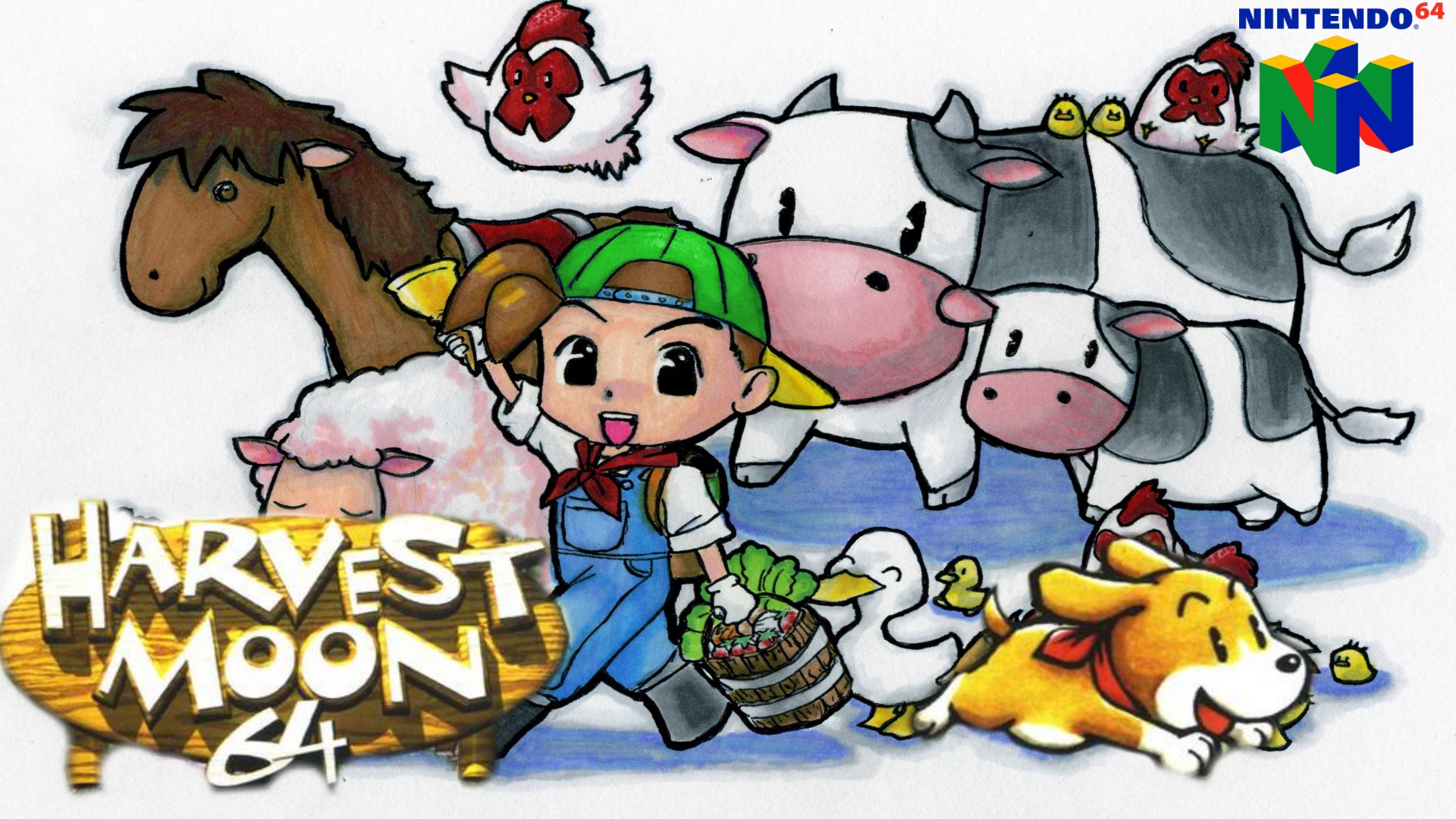 Video Game Harvest Moon 64 HD Wallpaper | Background Image