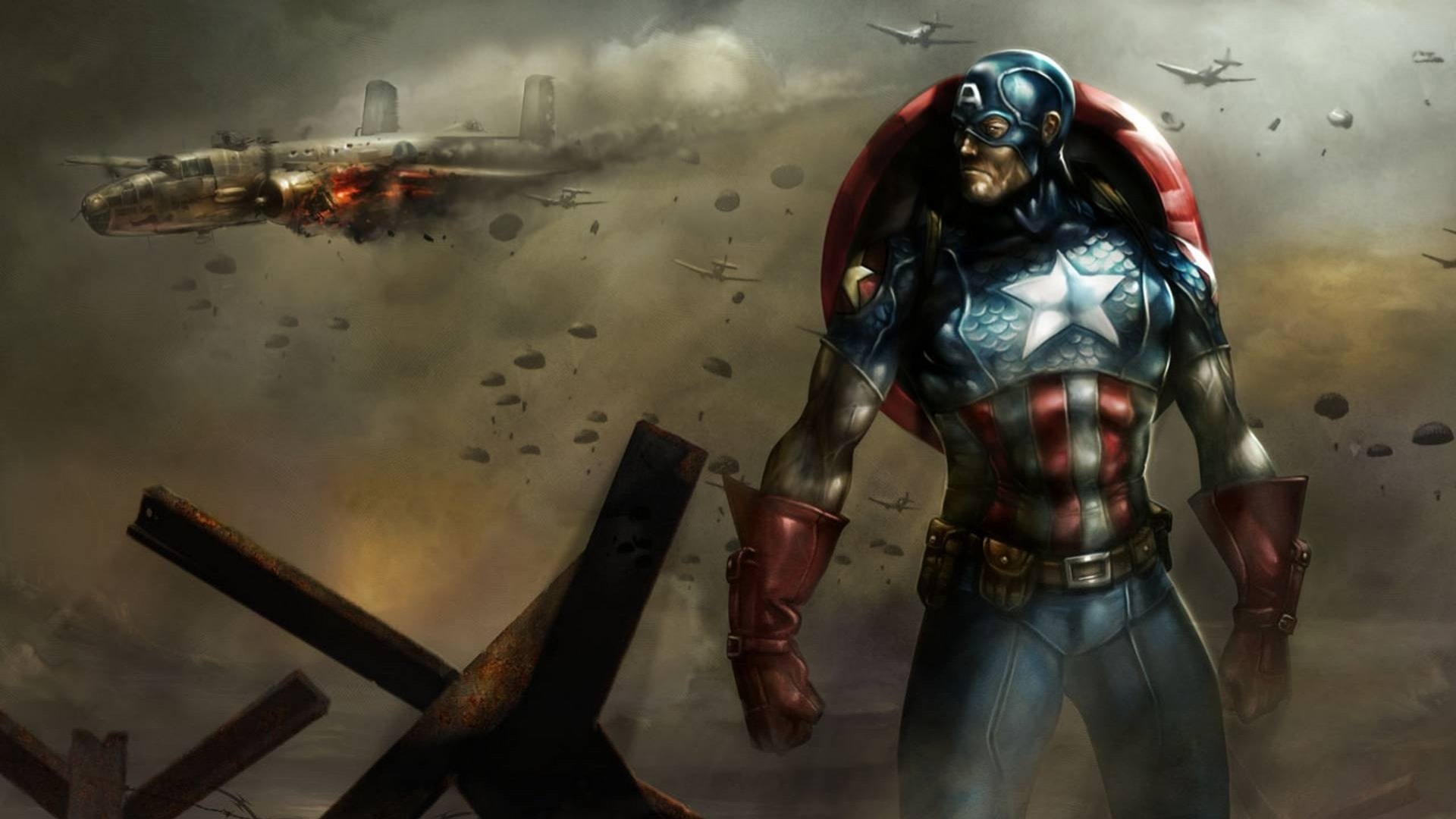 Download Comic Captain America HD Wallpaper