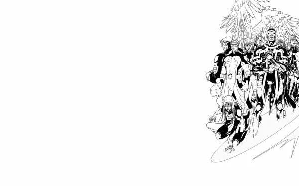 Iceman (Marvel Comics) Beast (Marvel Comics) Angel (Marvel Comics) Jean Grey Emma Frost Cyclops (Marvel Comics) Comic x-men: no more humans HD Desktop Wallpaper | Background Image