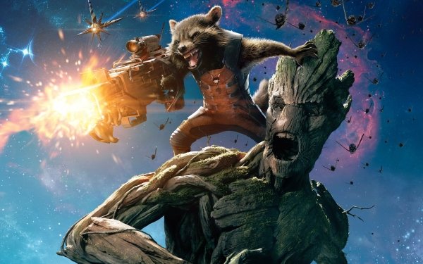 Películas Guardianes de la Galaxia Rocket Raccoon Groot Fondo de pantalla HD | Fondo de Escritorio