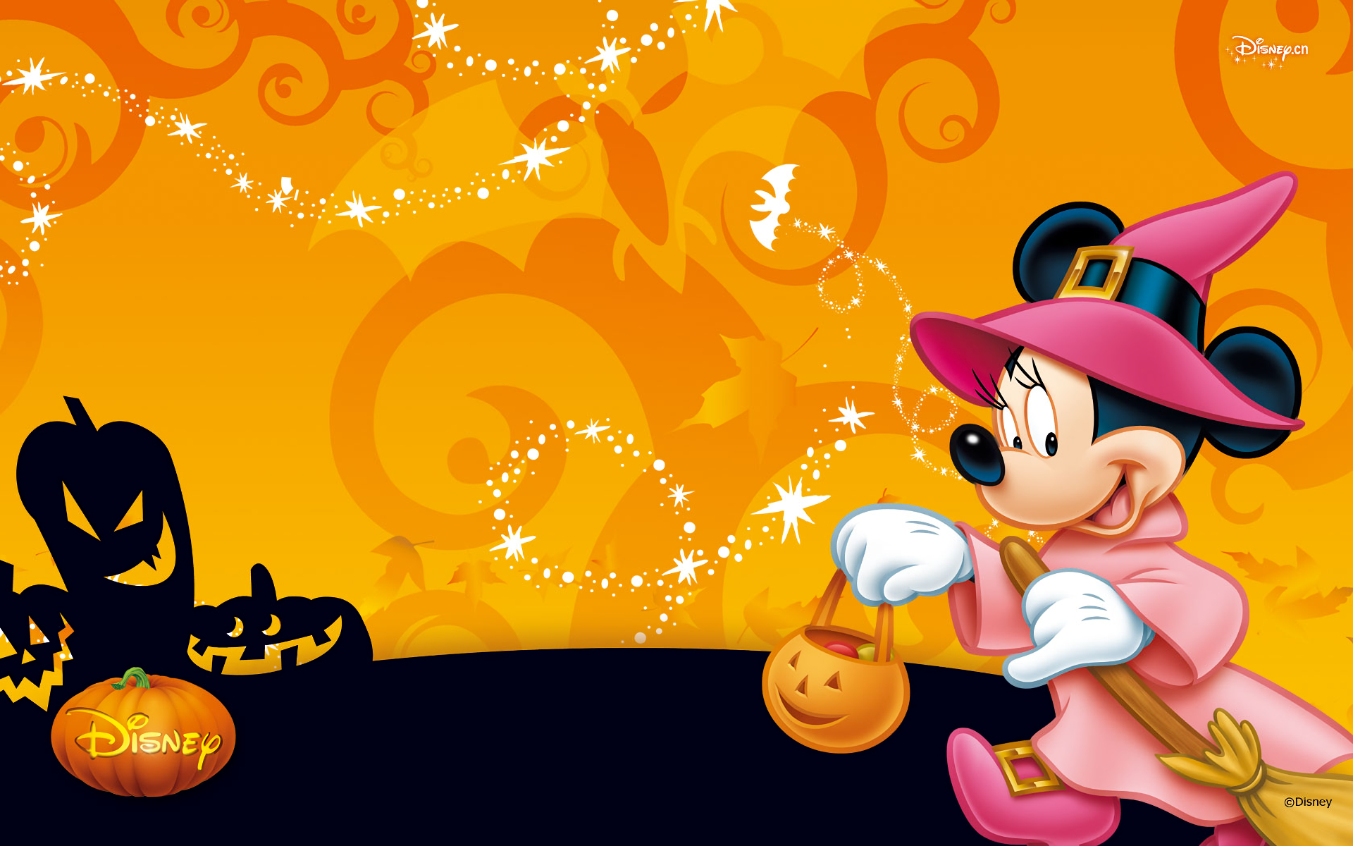 Magical Halloween with Minnie Mouse – Disney HD Movie Wallpaper, image size:1920x1200