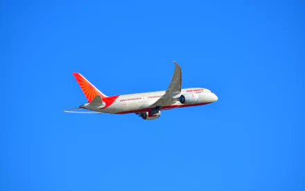  AT-ANA Air India Boeing 787-8 Dreamliner Over Sydney Airport