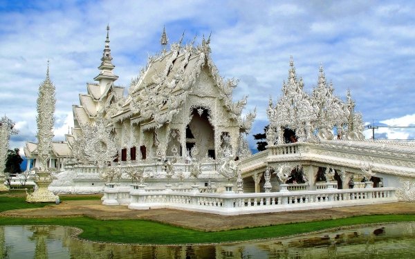 Religious Wat Rong Khun Temples Chiang Rai Thailand Temple HD Wallpaper | Background Image