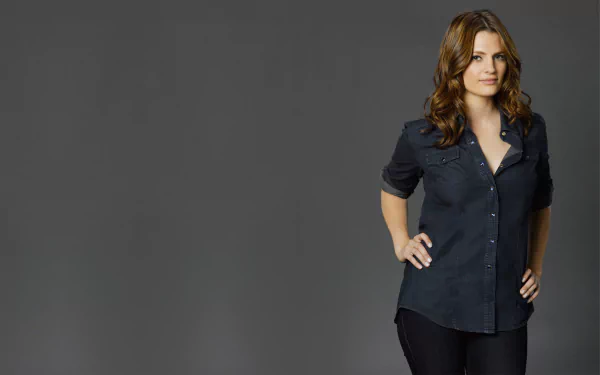 actress Canadian Celebrity Stana Katic HD Desktop Wallpaper | Background Image