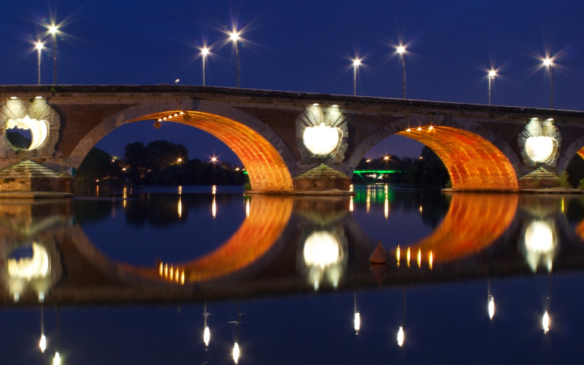 Download Man Made Pont Neuf, Toulouse HD Wallpaper