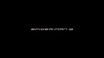 HD desktop wallpaper and background featuring the text Spider-Man 3 centered on a black background.