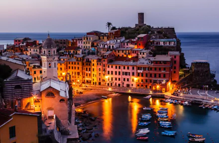 Italy Liguria cinque terre man made Vernazza HD Desktop Wallpaper | Background Image