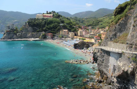 Italy Liguria cinque terre man made Monterosso al Mare HD Desktop Wallpaper | Background Image