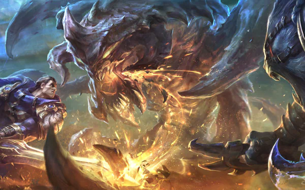 Garen (League Of Legends) Cho'gath (League Of Legends) video game League Of Legends HD Desktop Wallpaper | Background Image