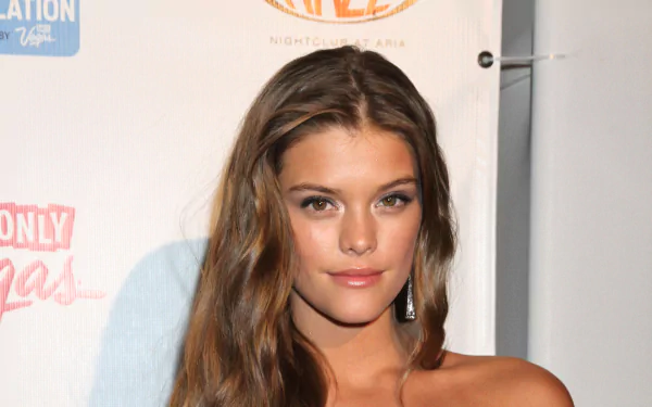 Portrait of Danish model and celebrity Nina Agdal, featured in an HD PC desktop wallpaper and background.
