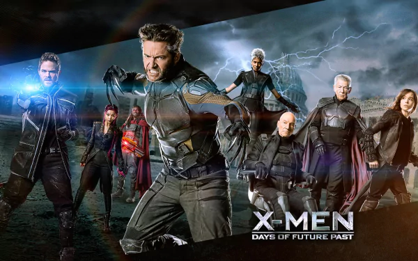 Logan James Howlett Bishop (Marvel Comics) Blink (Marvel Comics) Storm (Marvel Comics) Bobby Drake Charles Xavier Erik Lehnsherr Wolverine Kitty Pryde Iceman (Marvel Comics) movie X-Men: Days of Future Past HD Desktop Wallpaper | Background Image