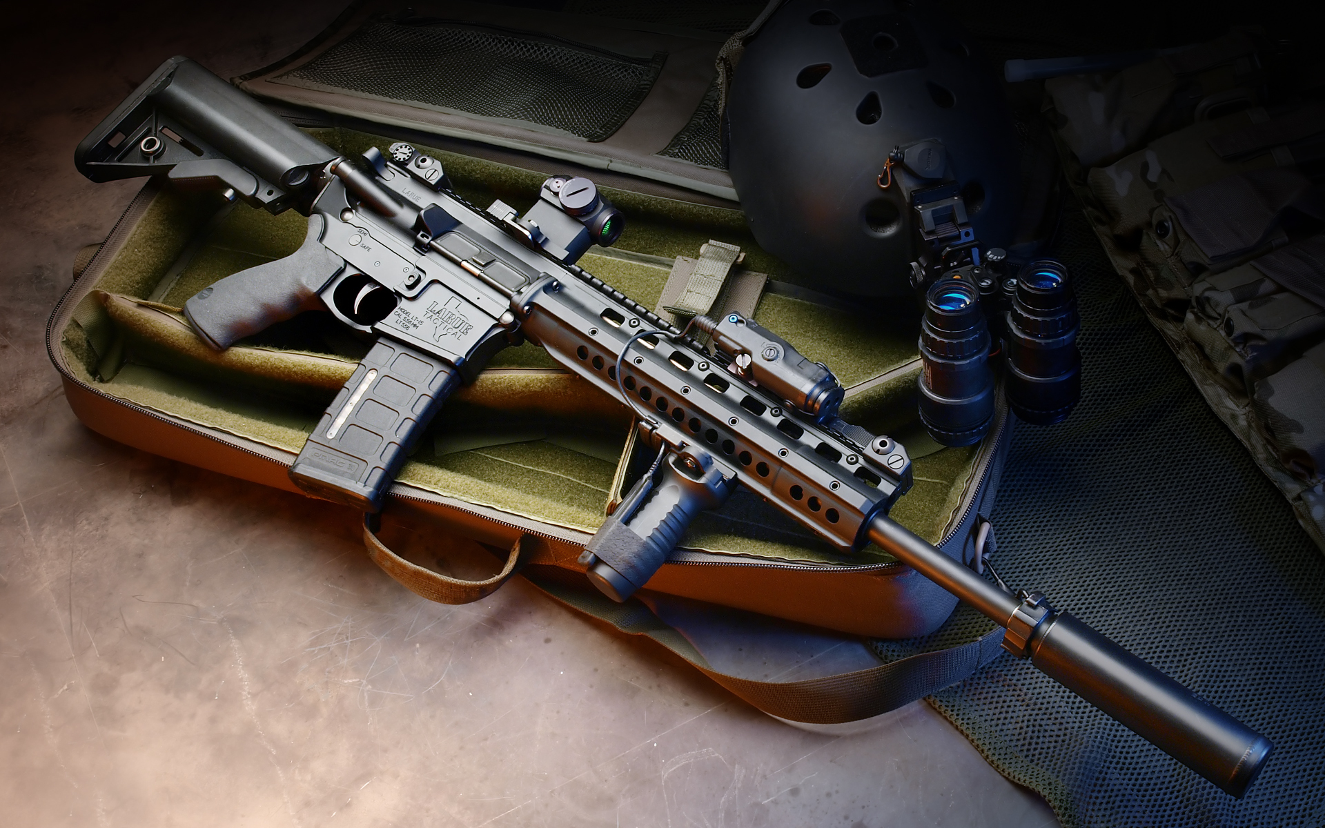 Weapons LaRue assault rifle HD Wallpaper | Background Image
