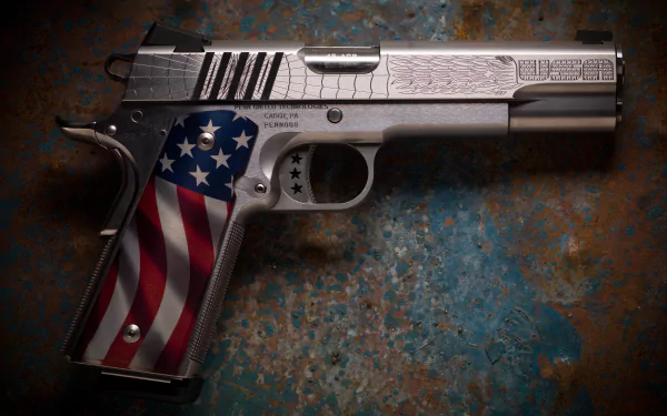 man made Cabot pistol HD Desktop Wallpaper | Background Image