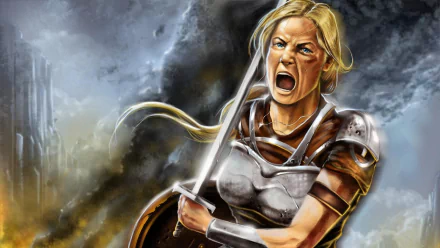 Demon Wars Saga fantasy book cover HD Desktop Wallpaper | Background Image