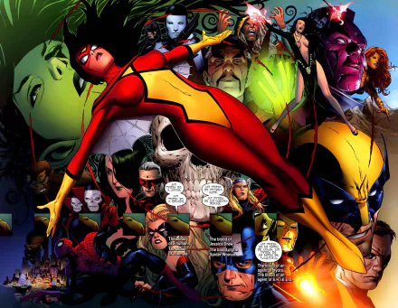 Comic Spider-Woman HD Desktop Wallpaper | Background Image