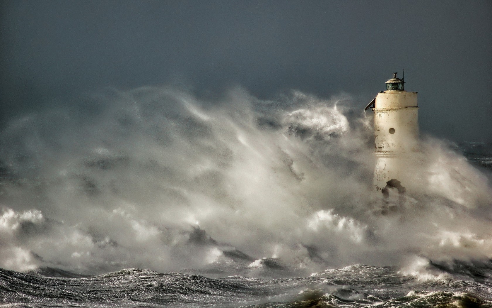 Download Sea Ocean Man Made Lighthouse Wallpaper