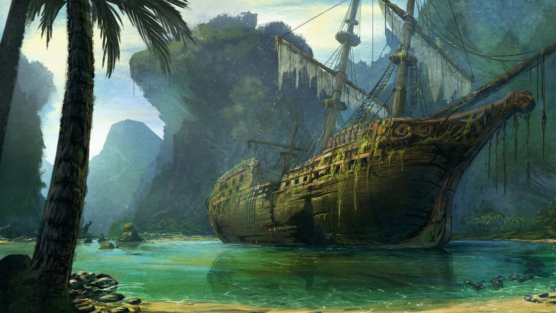Fantasy Ship HD Wallpaper | Background Image