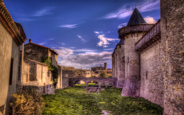 man made Carcassonne HD Desktop Wallpaper | Background Image
