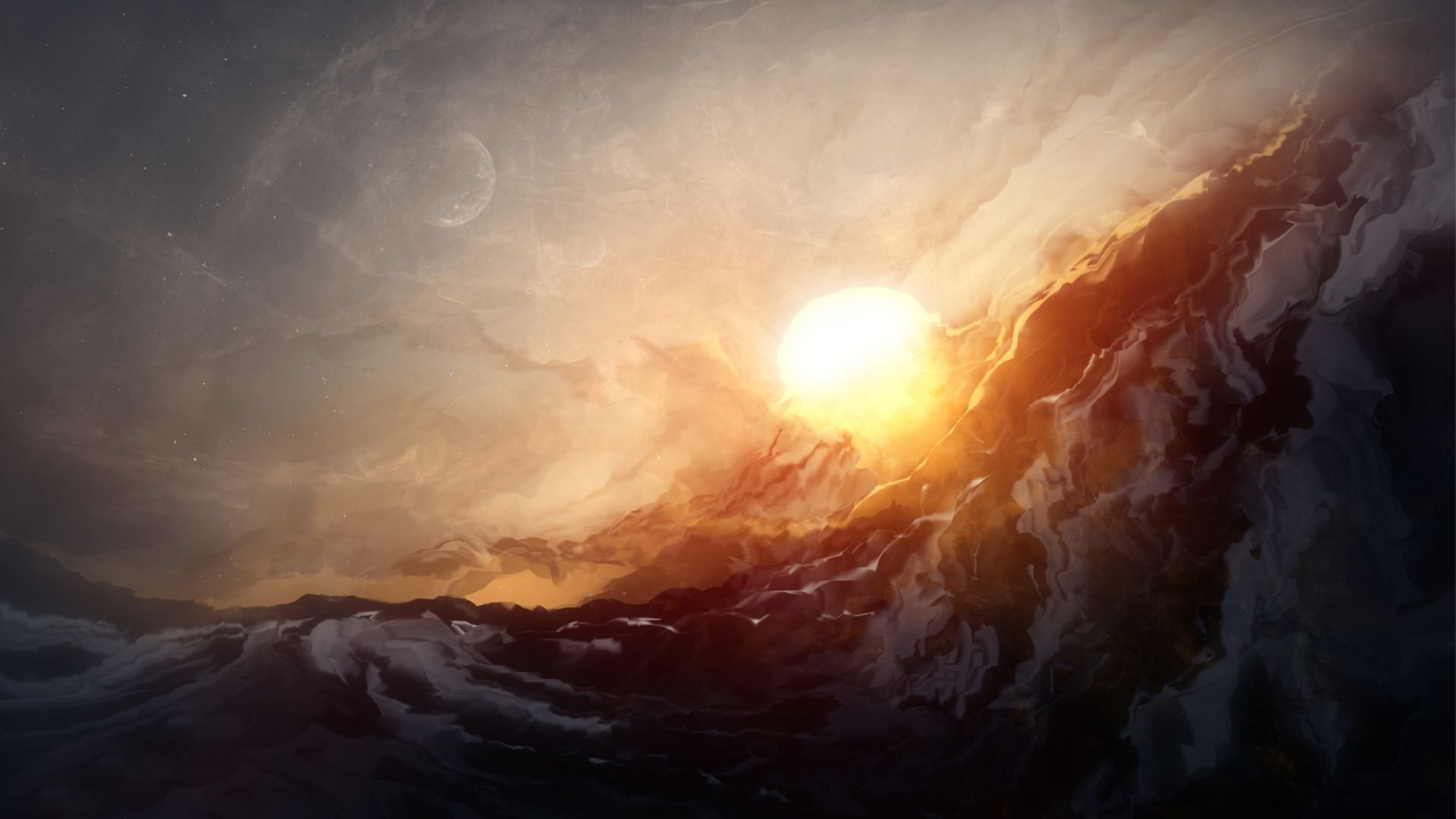 Download Nature Sunset HD Wallpaper