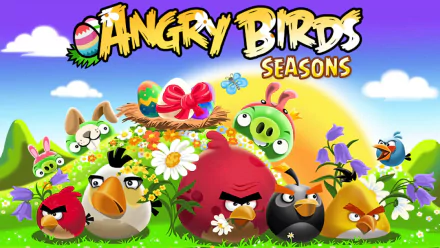 video game Angry Birds Seasons HD Desktop Wallpaper | Background Image