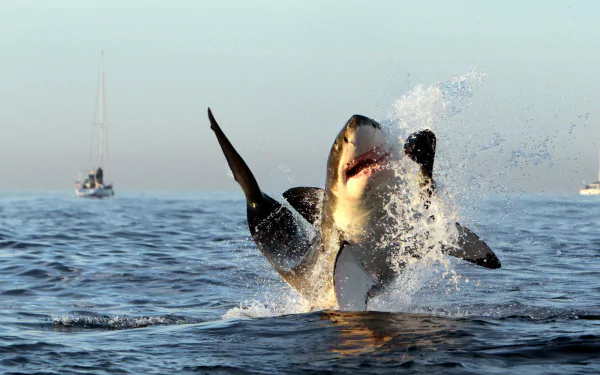 Animal great white shark HD Desktop Wallpaper | Background Image