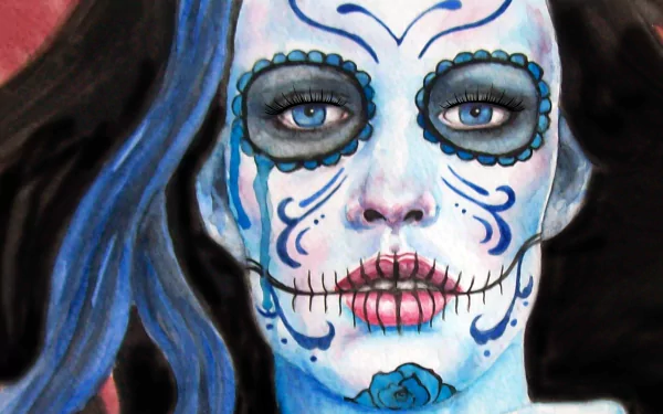 artistic sugar skull HD Desktop Wallpaper | Background Image