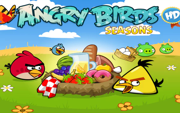 video game Angry Birds Seasons HD Desktop Wallpaper | Background Image