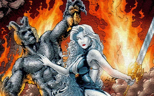 Comic Lady Death HD Desktop Wallpaper | Background Image