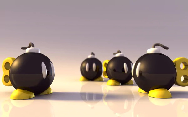 Bob-omb video game Super Mario Bros. 3 HD Desktop Wallpaper | Background Image