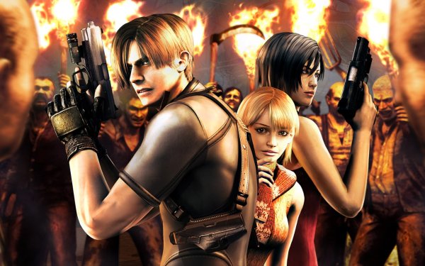 Video Game Resident Evil 4 Resident Evil Leon S. Kennedy Ashley Graham Ada Wong HD Wallpaper | Background Image