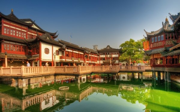 Man Made Tea Palace Palaces China Palace Shanghai HD Wallpaper | Background Image