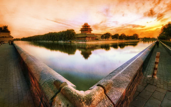 China Beijing man made forbidden city HD Desktop Wallpaper | Background Image