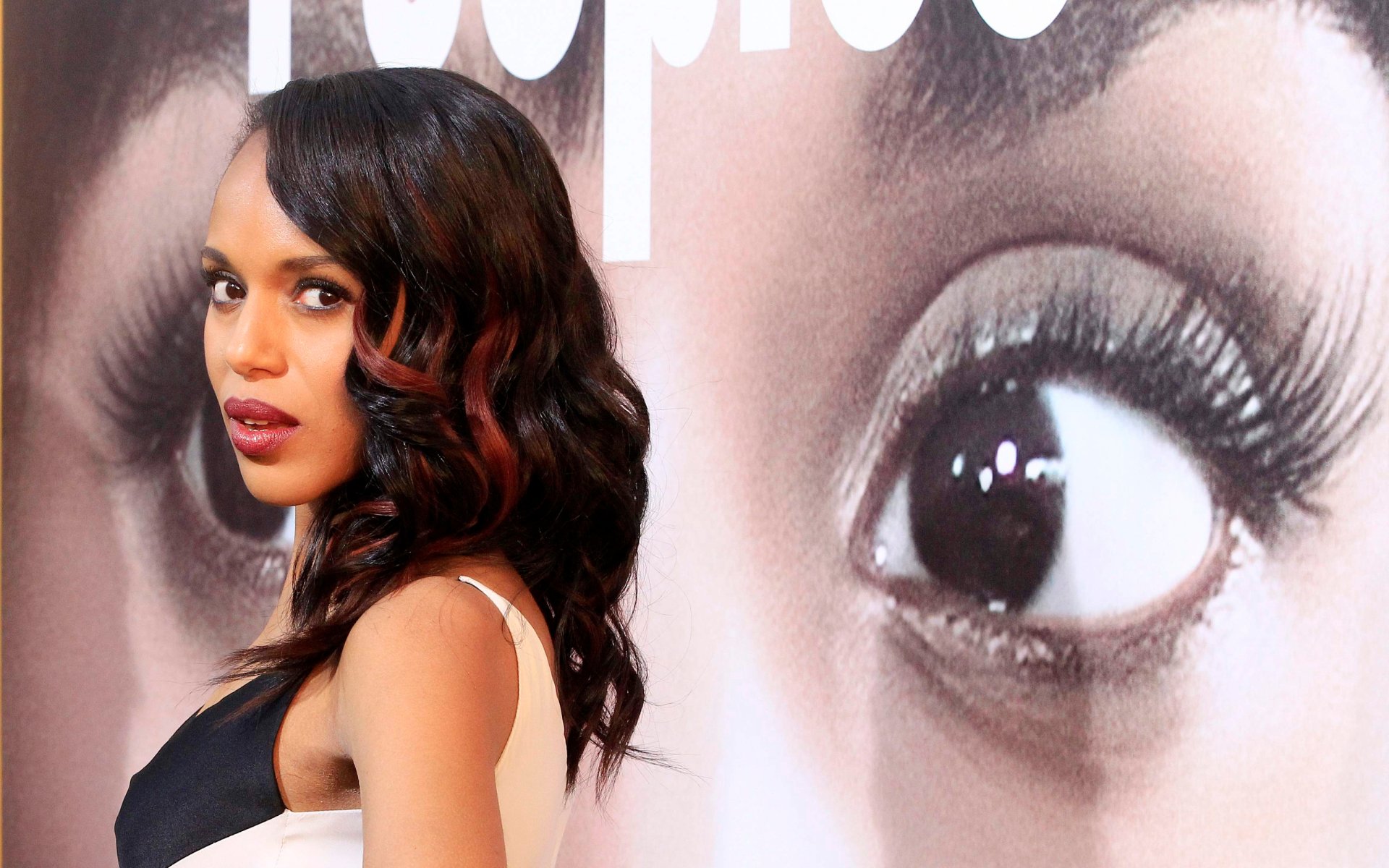 Download Actress American Celebrity Kerry Washington HD Wallpaper