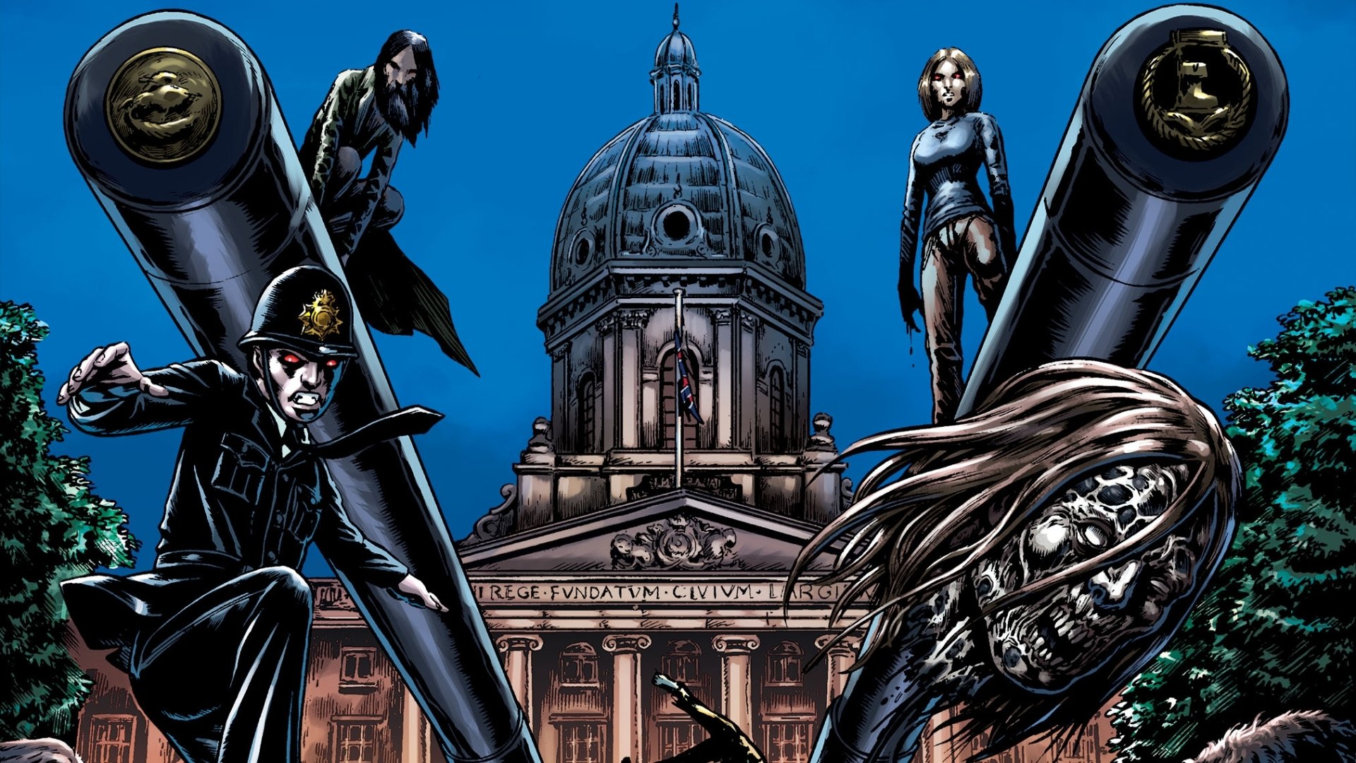 Download Comic Extinction Parade HD Wallpaper by Raulo Cáceres
