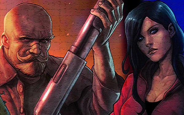 Comic Hack/Slash HD Desktop Wallpaper | Background Image