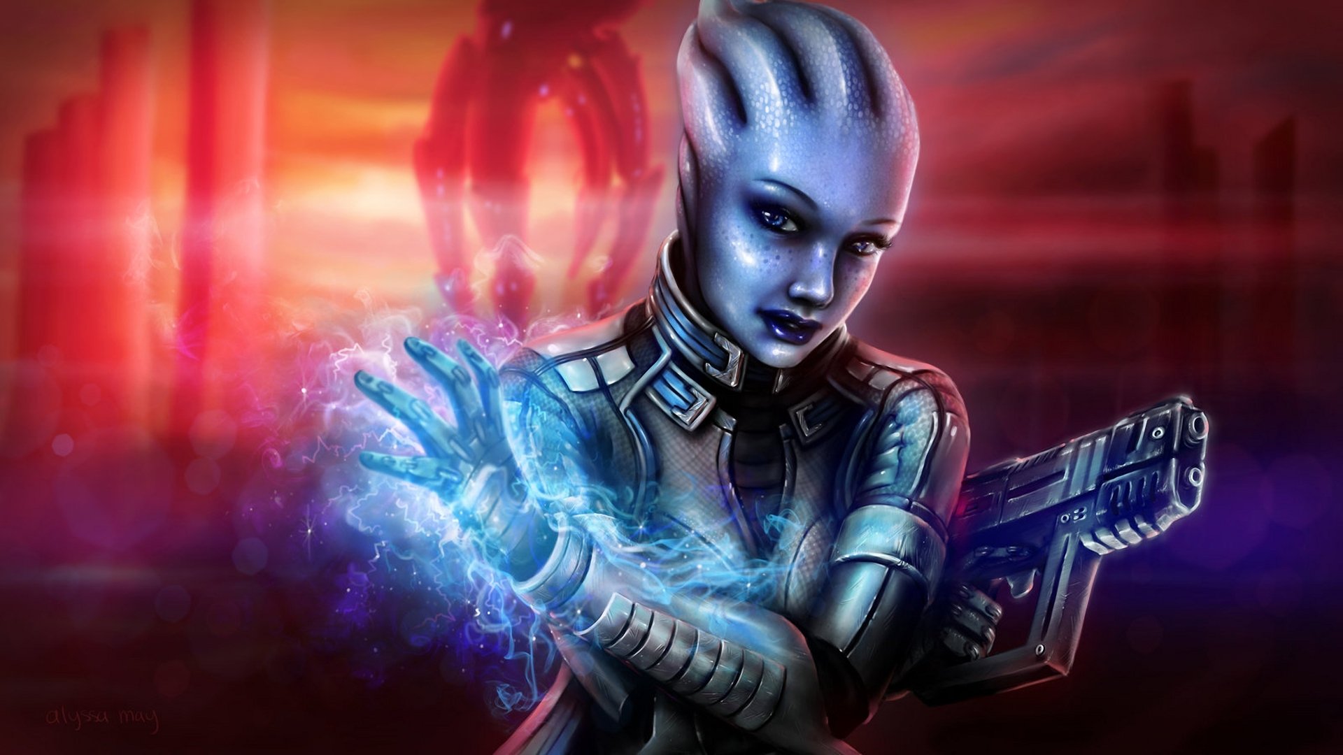 Download Liara Tsoni Video Game Mass Effect Hd Wallpaper By Alyssa May 