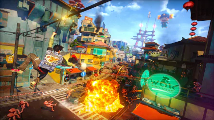 video game Sunset Overdrive HD Desktop Wallpaper | Background Image