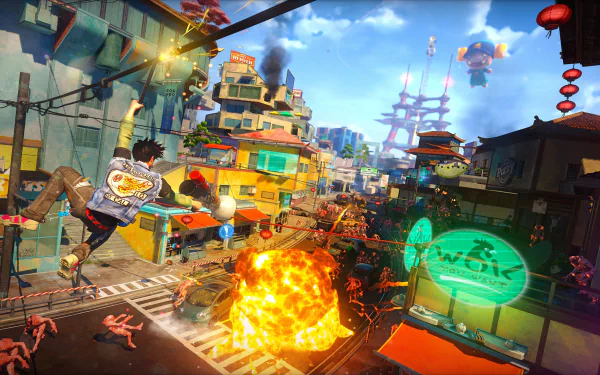 video game Sunset Overdrive HD Desktop Wallpaper | Background Image