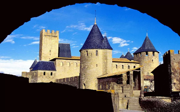 man made Carcassonne HD Desktop Wallpaper | Background Image