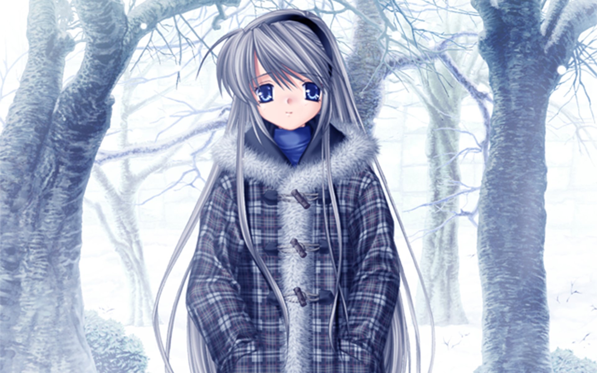 Tomoyo Sakagami — Clannad Anime HD Winter Wallpaper