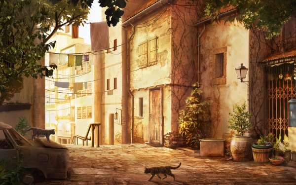 Artistic Town HD Wallpaper | Background Image