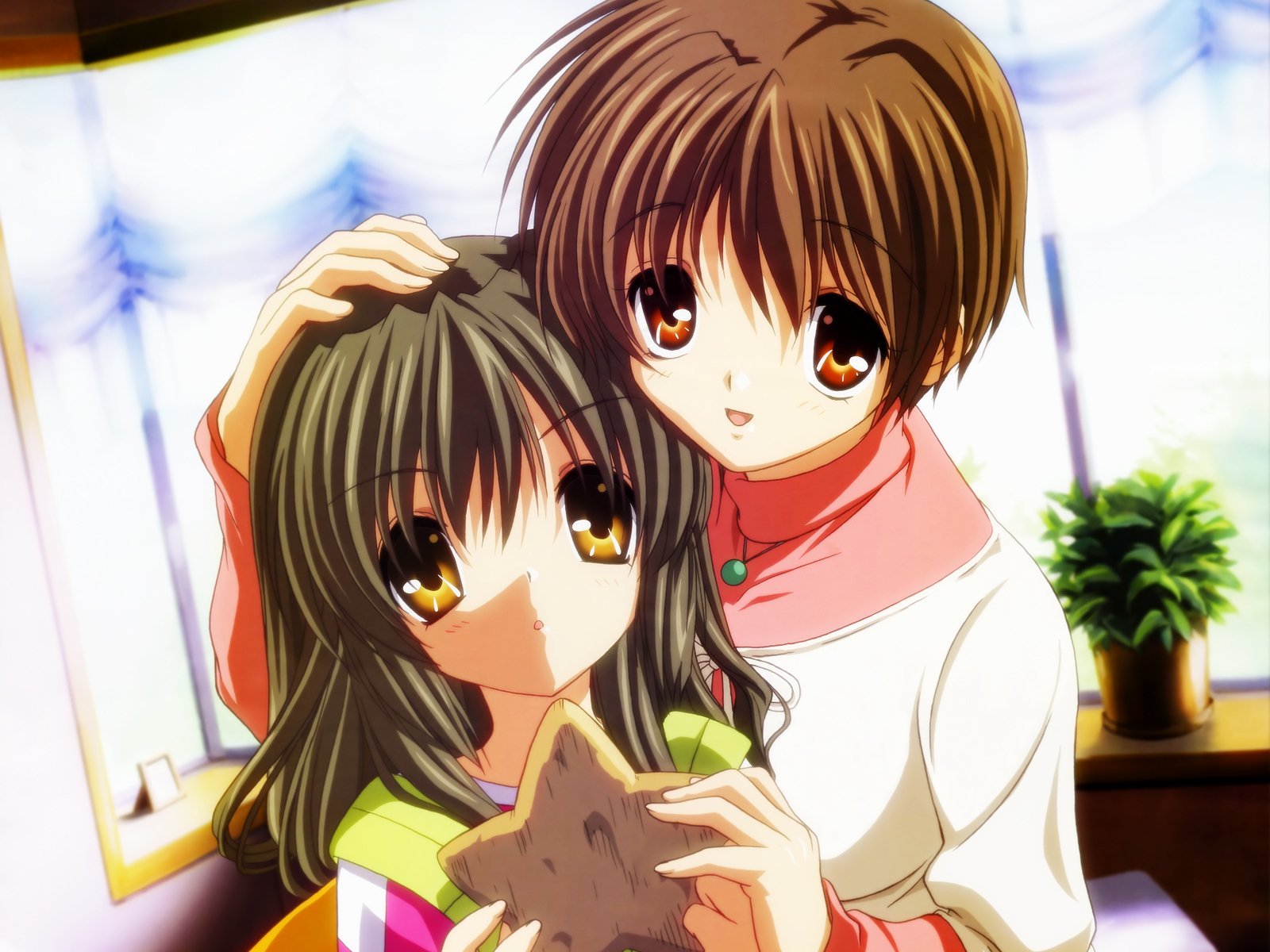 Download Fuuko Ibuki Youhei Sunohara Anime Clannad Wallpaper