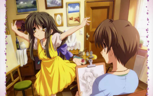 Kouko Ibuki Fuuko Ibuki Anime Clannad HD Desktop Wallpaper | Background Image