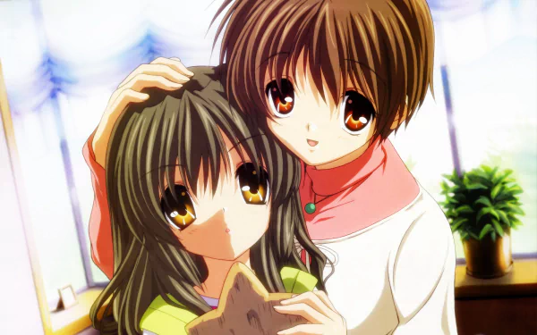 Fuuko Ibuki Youhei Sunohara Anime Clannad HD Desktop Wallpaper | Background Image