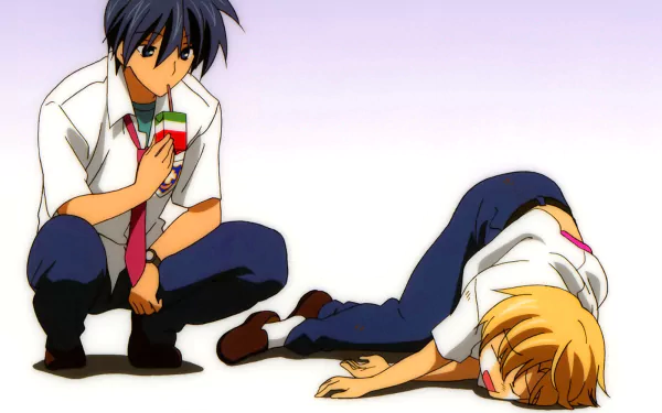 Youhei Sunohara Tomoya Okazaki Anime Clannad HD Desktop Wallpaper | Background Image